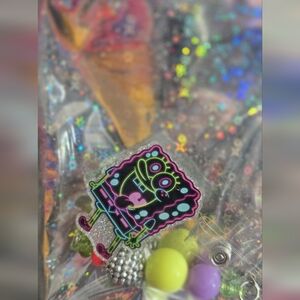 Spongebob Beaded Badge Reel